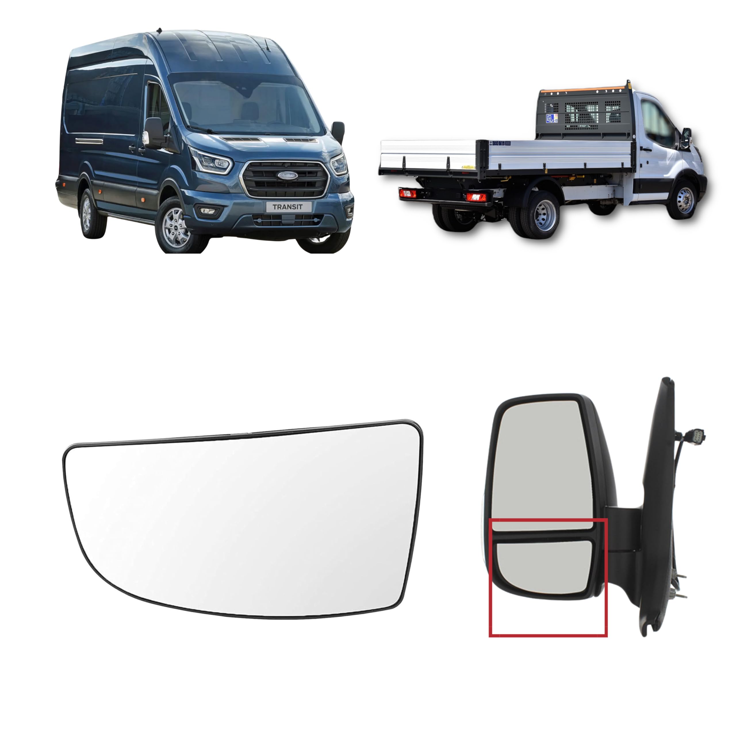 Driver Side Blind Spot Mirror Ford Transit 150 250 350 from 2015-2025