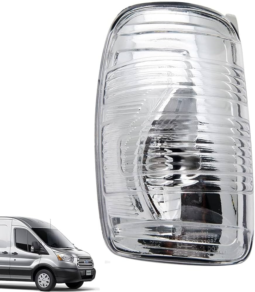 Replacement Driver (Left) Side Assembly Turn Signal Light Indicator with Bulb for Ford Transit 150 250 350 from 2015 to 2025